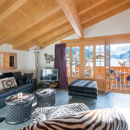 Waldbort Penthouse Apartment Wengen